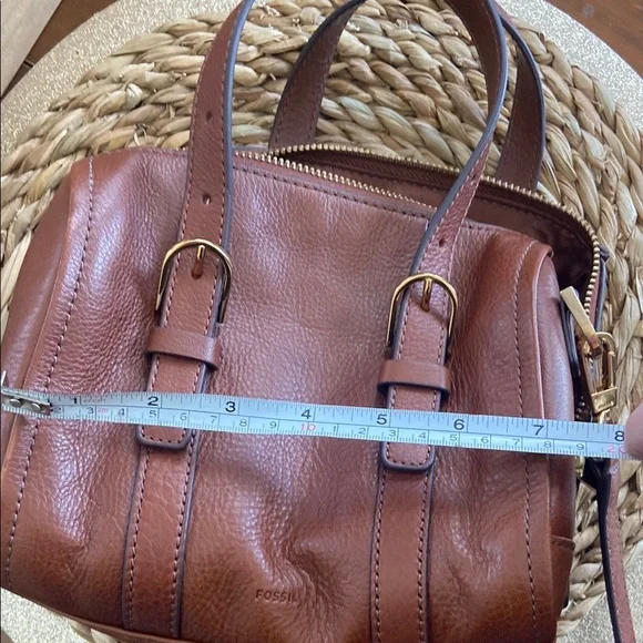 Fossil Brown Leather Handbag - Picture 3 of 5